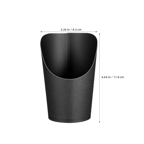 Gobelets biseautés 14oz en papier noir CLISPEED grand format - 3