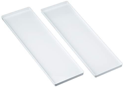 silikomart | VGEL03 Set de Instrumentos de Silicona Presentación del Producto, Set de Composición 2 Bandejas de Silicona, Color Blanco, Easy Ice Cream, 119 x 395,5 mm, h 13 mm, Made in Italy