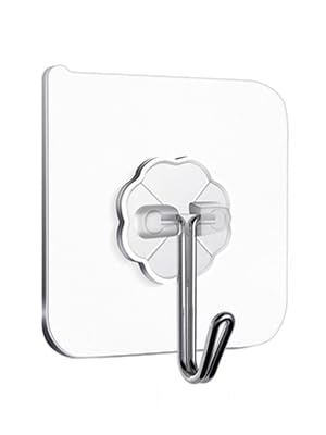 OBIXO Self Adhesive Wall Hooks - 10 Pcs Heavy Duty Wall Hook -1