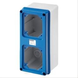 Gewiss GW66741N Azul caja de tomacorriente - Caja registradora
