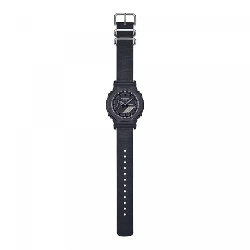 Image of Casio Unisex's Analogue-Digital Quartz Watch with Fabric Strap GA-2100BCE-1AER, Black, One Size, Sporty