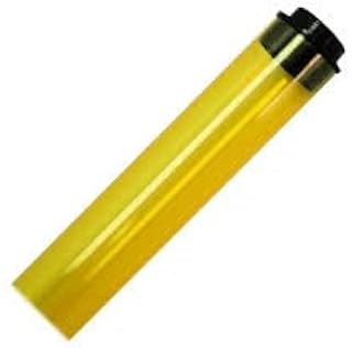 T5 F28 4' | T-5 Tube Lamps Sleeves | 48" Fluorescent Tube Guard with End Caps | 3/4" Wide | Fluorolite Plastics |Color: Yellow | 4 Pack