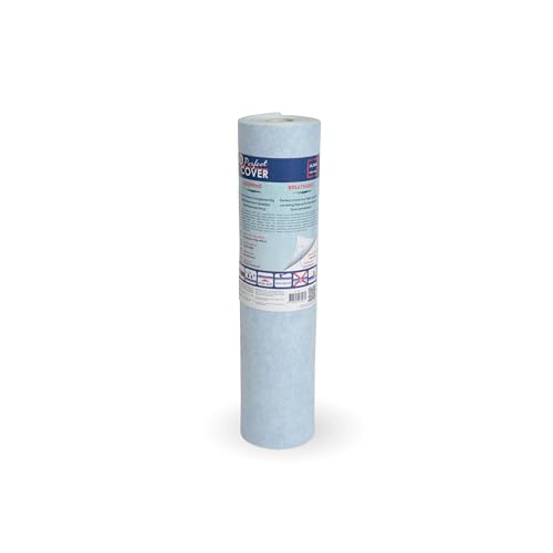 Perfect Cover Feutrine Autocollante Respirante 65 cm x 25 m – Bâche de Protection Sol Chantier, Perméable à l’Air et Résistante aux Liquides pour...