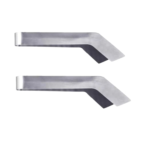 alblinsy 2 Pcs Seedling Transplanting Tongs, 6.7/8.7 inch Stainless Steel Gardening Remove Seedling Starters, Seedling Remove Pliers for Reducing Root Damage