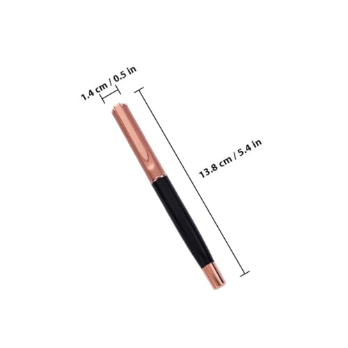 Bolígrafo metálico SEWACC color oro rosa tinta gel 5mm miniatura 2