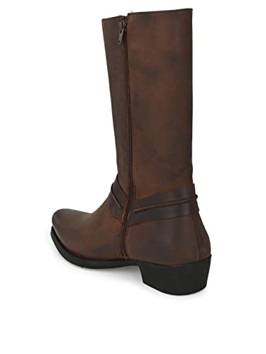 Image of Delize Men's mid Calf Length Leather Riding Boots