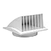 Ø 150 mm 190 x 190 mm/Ø 15 cm 19 x 19 cm Grille de ventilation blanche avec protection contre la pluie - Couvercle de vidange - protection contre la pluie - Couvercle de ventilation externe - ABS.