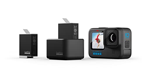 Gopro Dual Battery Charger + 2 Enduro Batteries (Hero11 Black/Hero10 Black/Hero9 Black) - Official Gopro Accessory #TOP3