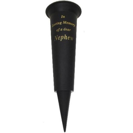 Special Graveside Memorial Grave Spiked Flower Vase In Loving Memory Special Memorial Vase for Graves