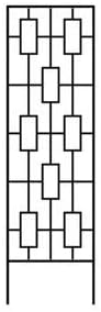 Panacea Contemporary Trellis, Black, 78" H