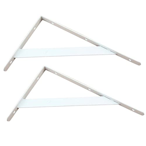 Image of 3x2 Pieces Metal L Shaped Wall Shelf Bracket Rack Support 150x95x2mm White | Home & Garden | Home D?Cor | Wall Shelves