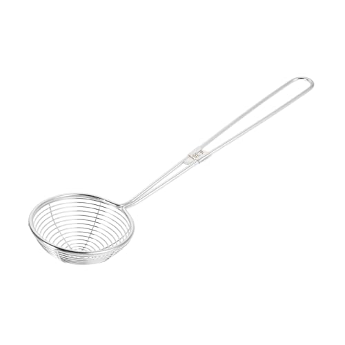 iplusmile ステンレス製珍珠漏勺 キッチン用ストレーナースプーン 耐久性メッシュあきスプーン 調理 揚げ物対応 粒子こし可能 ロングハンドル