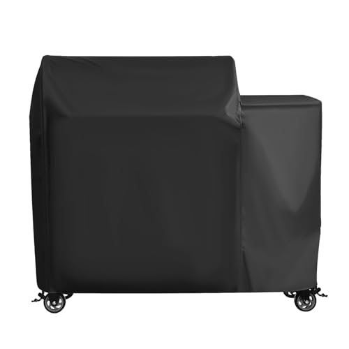 Grill Cover for Recteq Backyard Beast 1000/1200 Wood Pellet Grill, for Rec Tec Backyard Beast RT-1000 Grill, Heavy Duty Waterproof UV Resistant Offset Smoker Cover, BBQ Accessories
