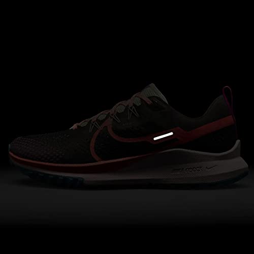 Nike Nike React Pegasus Trail 4 Trail Running Shoes, Black/Vivid Purple/Enamel Green/Magic Ember, 9.5