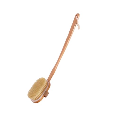 CambOs Cepillos de baño de Mango Largo de Madera de 19,7 Pulgadas, cepillos de baño con cerdas de Cerdo for Mujeres, cepillos corporales for baño, cepillos de Espalda for Ducha for Hombres