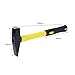 POPETPOP Impact-resistant Hammer Fiber Handle 45 Steel Bench Hammer for Engineers and Tool Makers