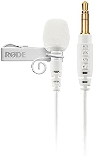 RØDE Lavalier GO Professional Lavalier/Lapel Microphone Broadcast, Filmmaking, Content Creation, Location and Studio Voice Recording  White