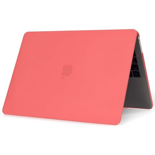 Image of Case Compatible with MacBook Air 13 inch, 2020 2019 2018 A2337 M1 A2179 A1932Plastic Hard Shell Cover Case, Matte Brick Orange