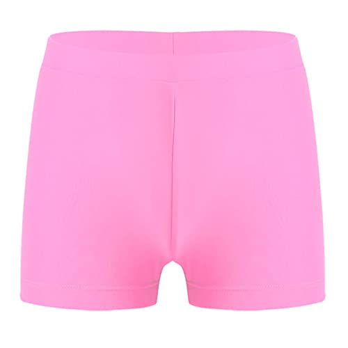 Daenrui Kids Girls Swim Shorts Boyshort Bottoms UPF50+ Quick Dry Beach Coverup Boardshort Beachwear Swimwear Pink 12 Years