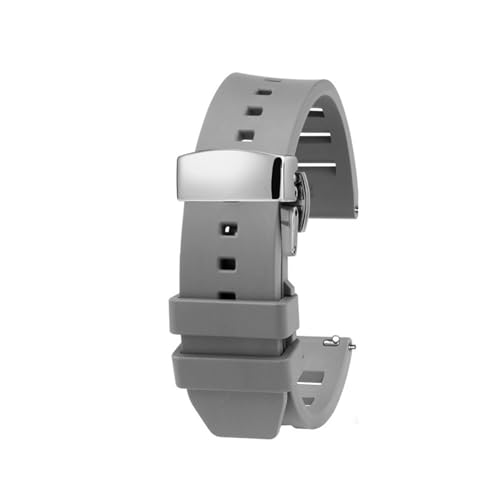 [X] v~AO[h̃tbfSvXgbvAFit For IWC vXgbv 20mm 22mm uXbgpNCbN[XAIKpAbNXpvANZT[ɓK(Grey silver buckle,20mm)