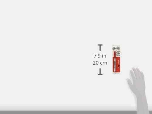 Sharpie Permanent Markers, Fine Point, Red Ink, Pack of 3 (30102)