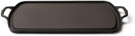 Field Company Double Burner Cast Iron Griddle – 16.5" Flat Top, Pre-Seasoned Cooking Surface for Pancakes, Bacon & Burgers, Made in USA