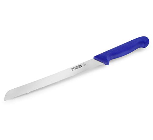 Thermohauser Cuchillo de pan (acero inoxidable), hoja de 24 cm, color azul