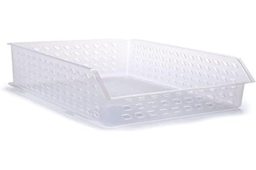 Cesta Organizadora, Plasútil, Empilhável, Alta, G, Transparente