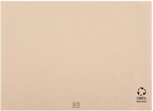 Grupo Munditol - Pack 1000 Manteles Individuales de Papel Reciclado - Mantelines Reciclados - Ideal para Servicio a la Mesa - 30 x 40 cm (1000, Kraft)