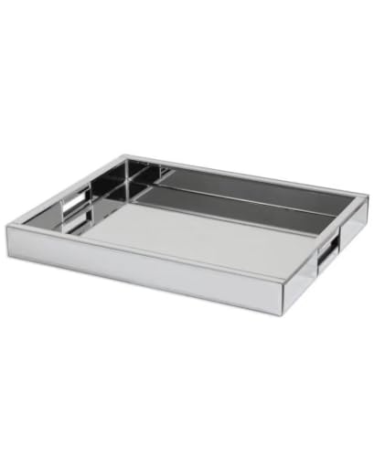 Plateau de service en miroir rectangulaire chic pour décoration de table - 3