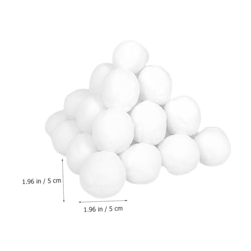 Zerodeko 50 Peças Conjunto De Brinquedos Artificiais Adereços De Jogo Bola Branca Presente Adereços