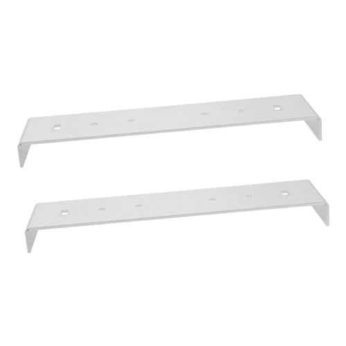 Homoyoyo 2 pièces Support de Fixation Métal pour Boîte Aux Lettres Kit de Réparation Solide et Stable Pied de Boîte Aux Lettres avec Installation Facile Design Moderne pour Fixation