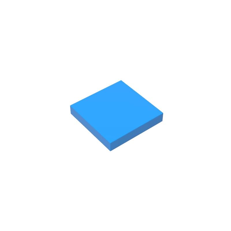 Gobricks 3068 Foundation Plate Tile 2x2 with Groove 50 Pieces GDS-561 Compatible with Lego Building Blocks Color:Dark Azure — image 1