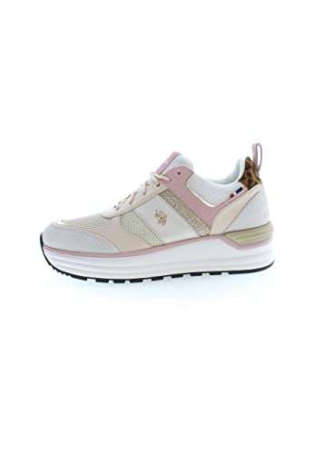 U.S. Polo Assn - Sneakers de Ante y Nylon para Mujer (EU 40)