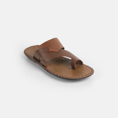 Image of Mochi Men's Faux Leather Stylish Toe Ring Slipper