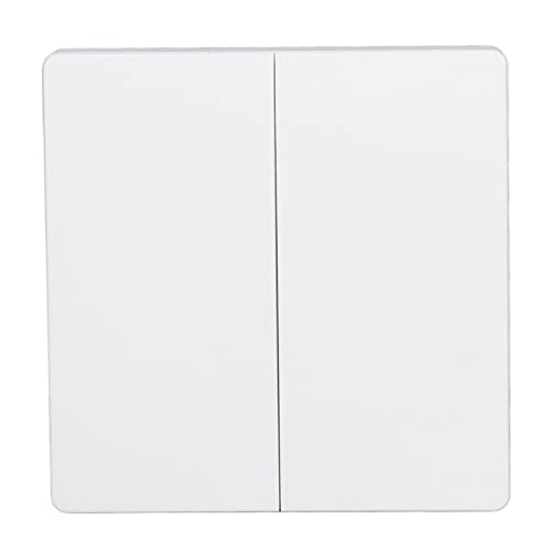 Commutateur à distance auto-alimenté, résistant à l'humidité 433 MHz Fixez le commutateur fil longue distance batterie IP44 étanche pour le bureau à domicile(Deux boutons) Cover