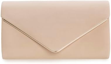 Faux Suede Evening Bag for Women New Classic Velvet Formal Clutch...