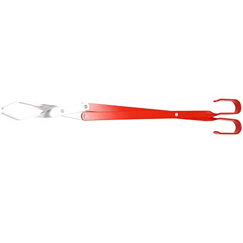 Plmvhpb BBQ Holzkohle Grill Karbon Klemme Aluminium Gegrillte Lebensmittel Clip Tragbare Zangen Grill ZubehöR Werkzeug 50,8 cm