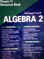 Paperback McDougal Littell Algebra 2: Resource Book: Chapter 11 Book