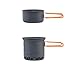 BFHRDESX 1.3L & 2.3L Outdoor Camping Pot Set Ultralight Cooking Kettle Travel Tableware Kitchen Utensil Equipment(WSC-108)