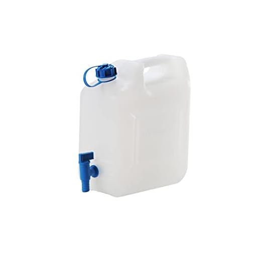 Hünersdorff 817500 Bidón de agua ECO con grifo de drenaje fijo / salida de agua, 10 L (máx. 12L)