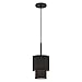 Livex Lighting 50271-04 Bainbridge One Light Mini Pendant Pendant Light Black