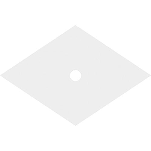 Image of Ekena Millwork CMP40X26DD-03000 Diamond Architectural Grade PVC Contemporary Urethane Ceiling Medallions 40 inchW x 26 5 /8 inchH x 3 inchID x 14 inchC x 1 inchP