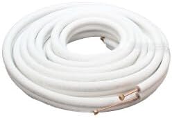 1/4" LL x 3/8" SL Mini Split Refrigerant Line Set w/ Flare Nuts, 3/8" Insulation (50 Ft.)