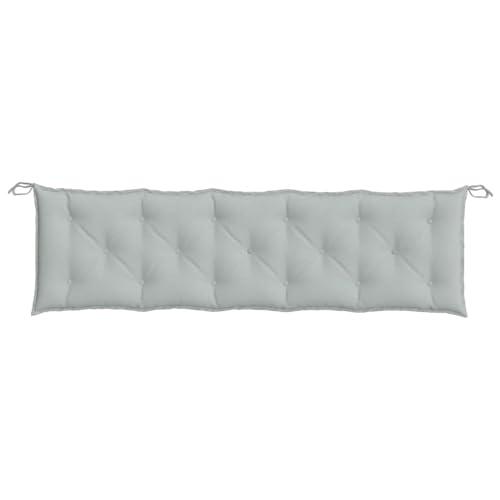 Coussin pour banc de jardin en tissu polyester de qualité supérieure lot de 2 gris