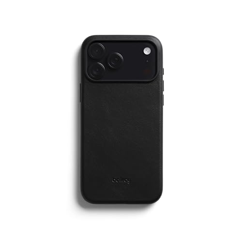 Coque de téléphone en cuir Bellroy iPhone 17 Pro Max antidérapante noire