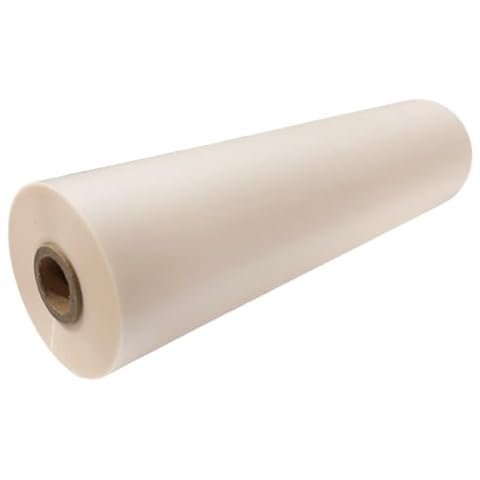 INTBUYING 12.5 in x 656 ft Matte Thermal Laminating Film BOPP Laminating Film Hot Roll Laminating Film, 1" Poly-in Core, 1 mil (28 mic) Thickness, Laminating Sheet Roll for Paper and Photo Laminating Cover