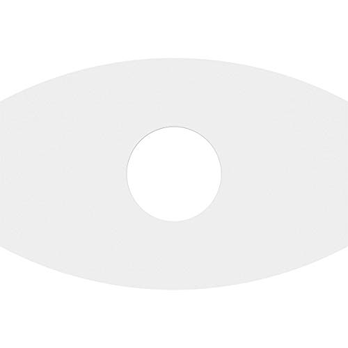 Image of Ekena Millwork CMP22X14KY-06000 Kailey Architectural Grade PVC Contemporary Urethane Ceiling Medallions 22 inchW x 14 5 /8 inchH x 6 inchID x 11 3 /4 inchC x 1 inchP