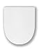 Produktbild Haro Madeira WC-Sitz weiss mit Scharnier Klappdübel C0102G für Keramag 4U/iCon und Renova Nr. 1