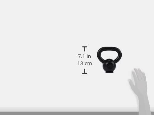 Kettlebell Tunturi In Vinile Nero - Pesi Da 4 A 16 Kg, Design Ergonomico, Per Fitness E Allenamento A Casa